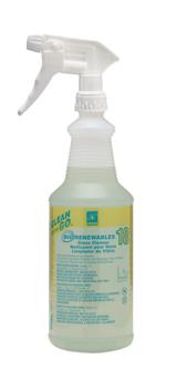 Clean on the Go Biorenewables 18 Spray Bottle & Trigger Sprayer 32 FLOZ Plastic 12/Case