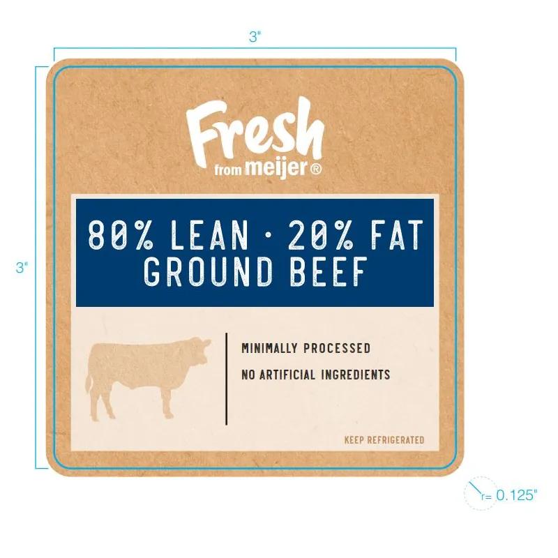 Ground Beef 80/20 Label Revision B 20/Case