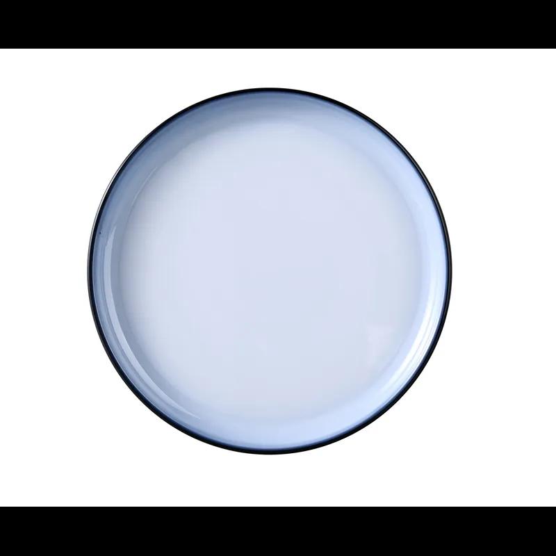 Sentry Plate 10.25 IN Melamine Black White Round Deep 24/Case