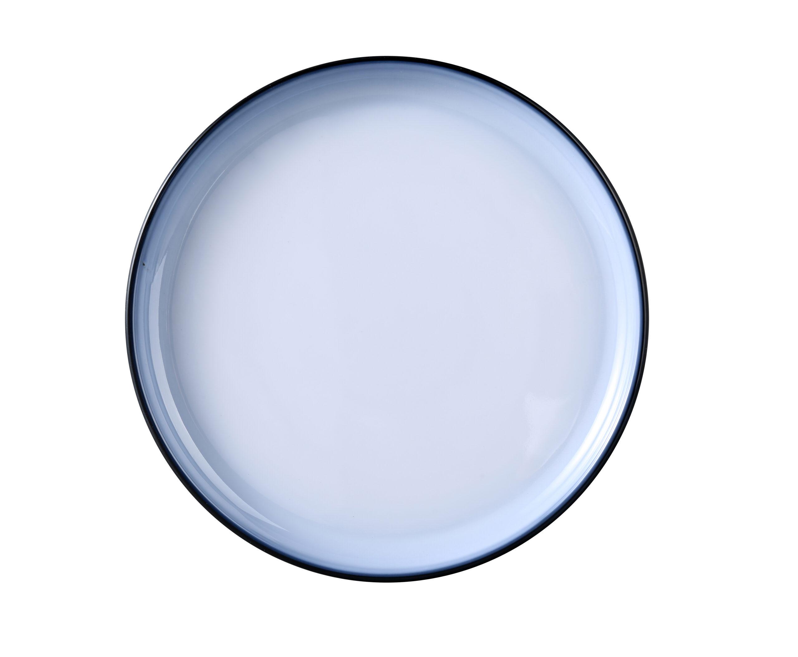 Sentry Plate 10.25 IN Melamine Black White Round Deep 24/Case