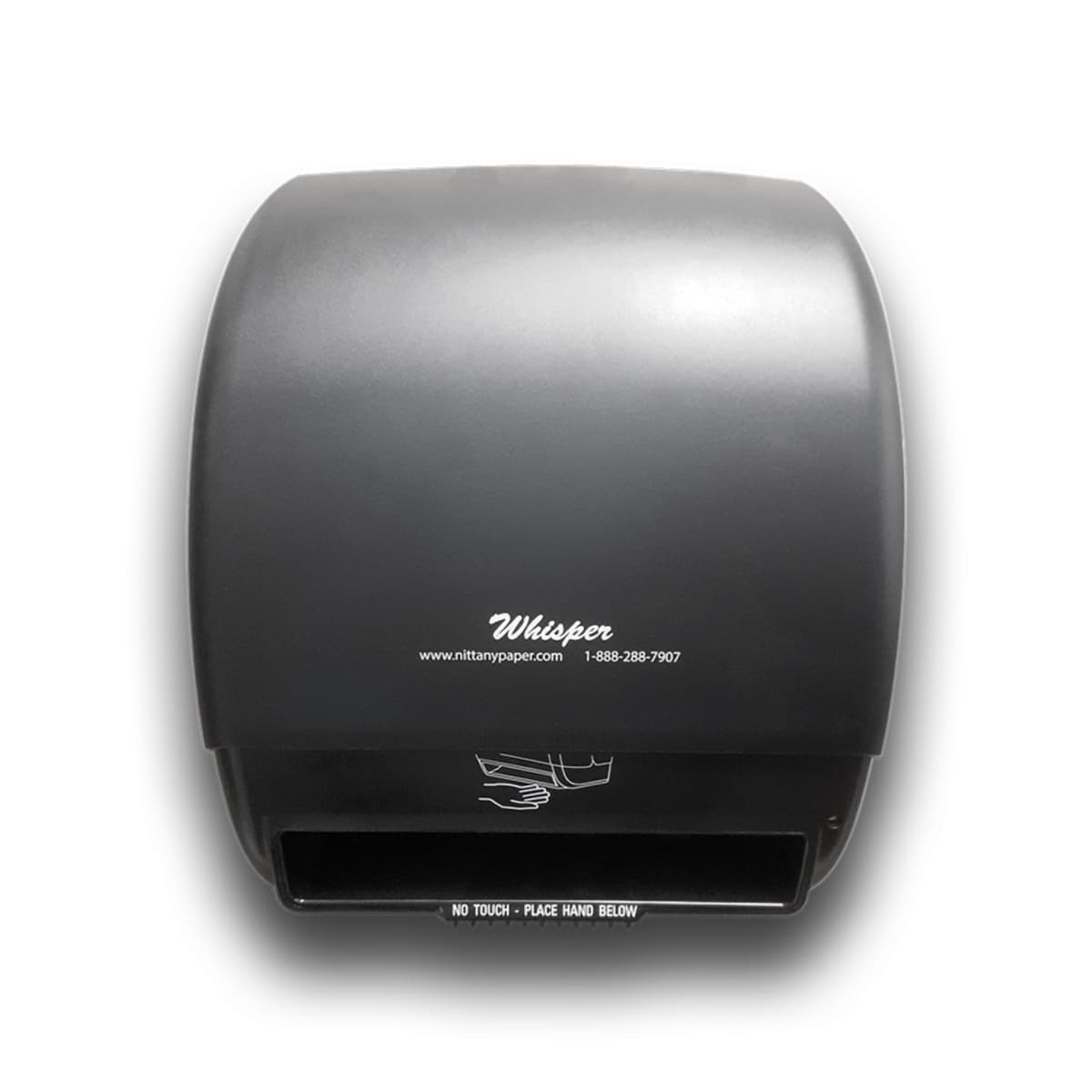 Paper Towel Dispenser Wall Mount Black Hard Roll Electronic Universal 1/Each