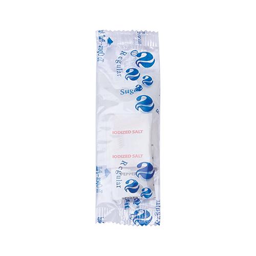 WNA Hospitality Kit Blue Color Coded With Napkin,2 Sugar,Salt,Pepper 1000/Case