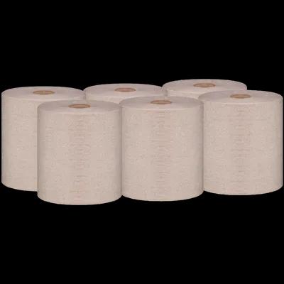 Roll Paper Towel 8IN 800 FT Kraft Standard Roll 6 Rolls/Case