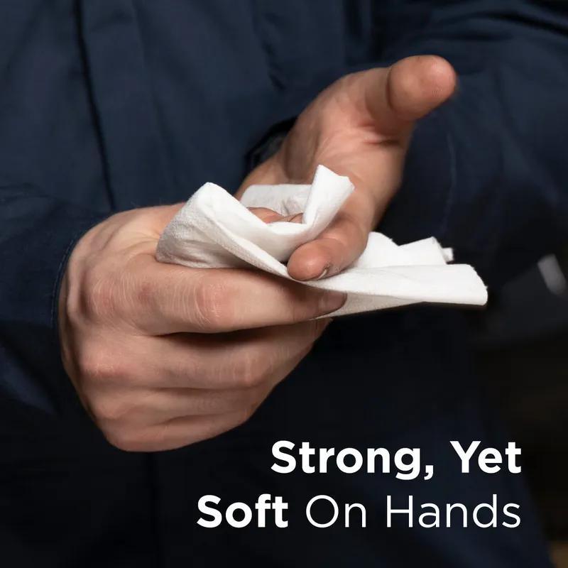 Brawny® Professional Cleaning Towel 13X13 IN 1 PLY Airlaid Paper White 1/4 Fold 50 Sheets/Pack 16 Packs/Case 800 Sheets/Case