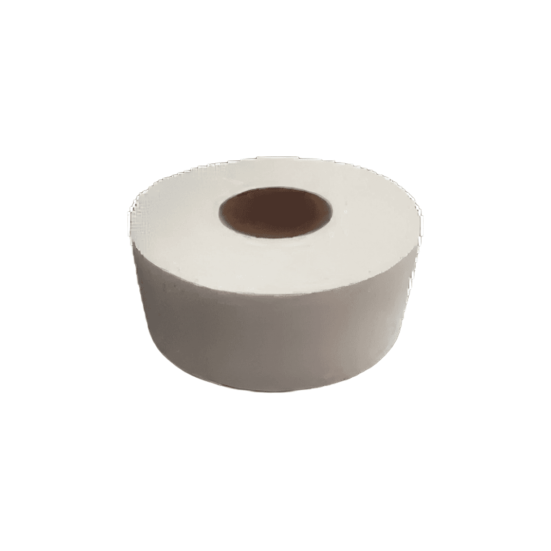 Toilet Paper & Tissue Roll 9 IN 1PLY White Jumbo (JRT) Large 3.6IN Core Diameter 12 Rolls/Case