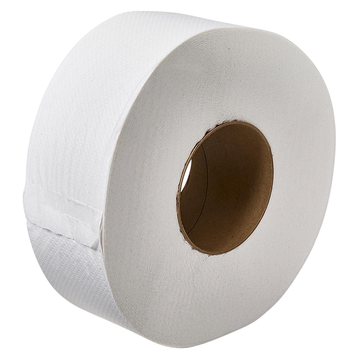 Ultra Toilet Paper & Tissue Roll 9 IN 2PLY White Jumbo (JRT) Large 3.6IN Core Diameter 12 Rolls/Case