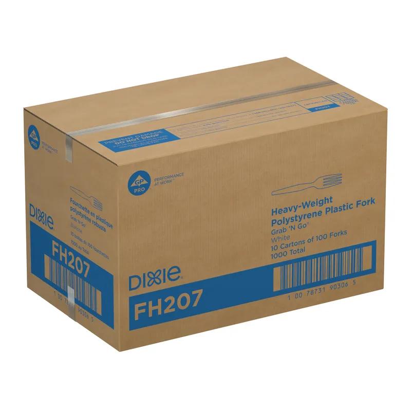 Dixie® Grab-N-Go® Fork PS White Heavyweight 1000/Case