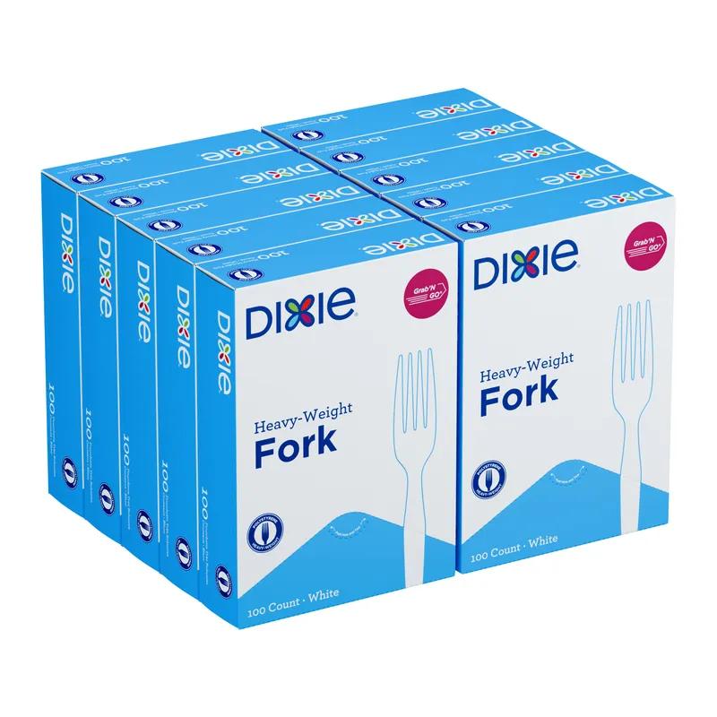 Dixie® Grab-N-Go® Fork PS White Heavyweight 1000/Case