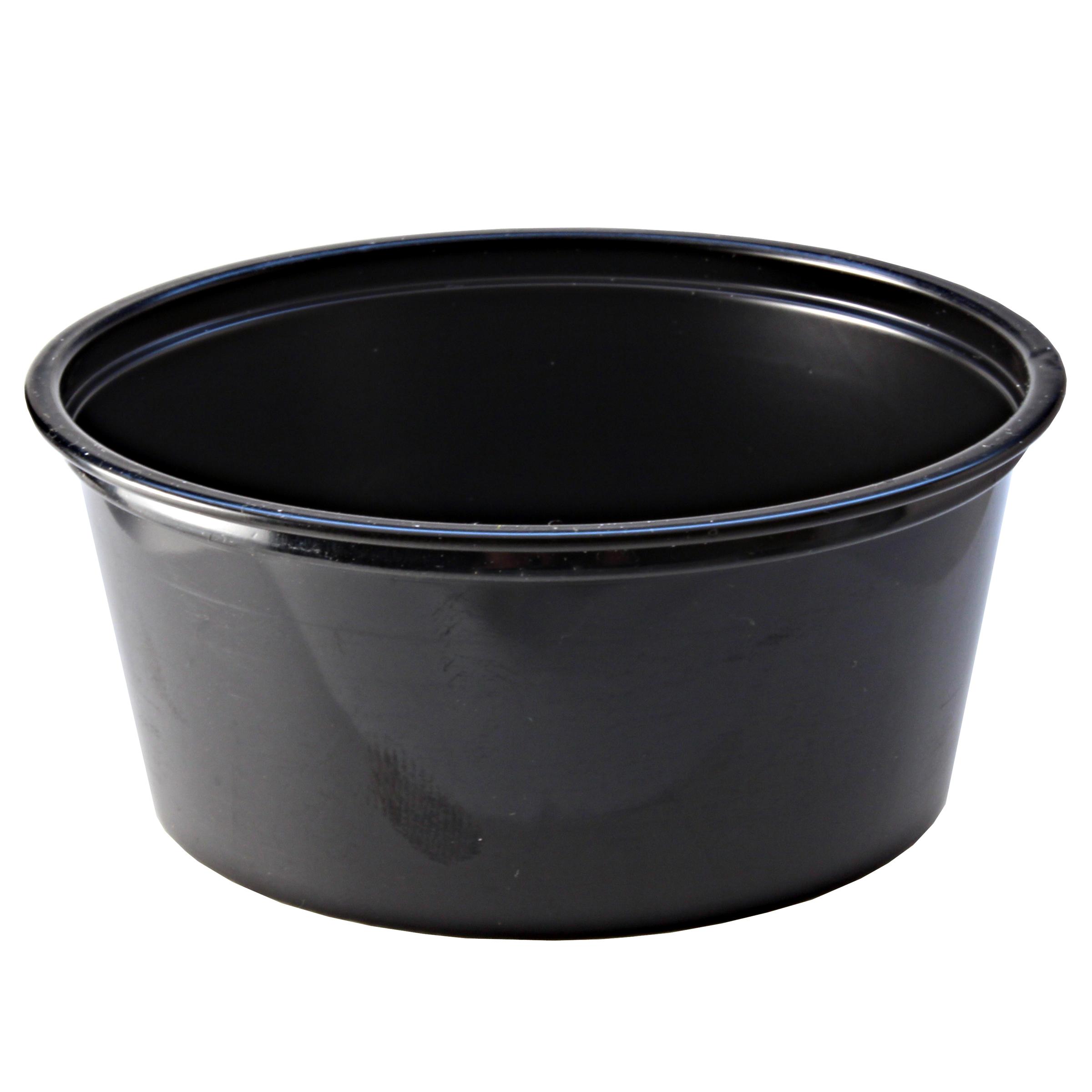 Souffle & Portion Cup 3.3 OZ HIPS Black 2500/Case