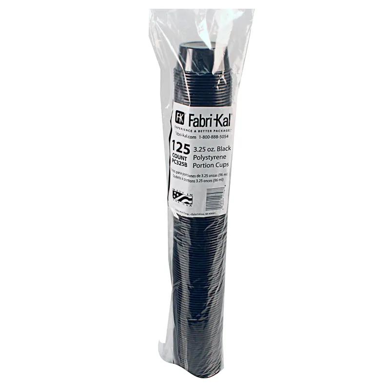 Souffle & Portion Cup 3.3 OZ HIPS Black 2500/Case
