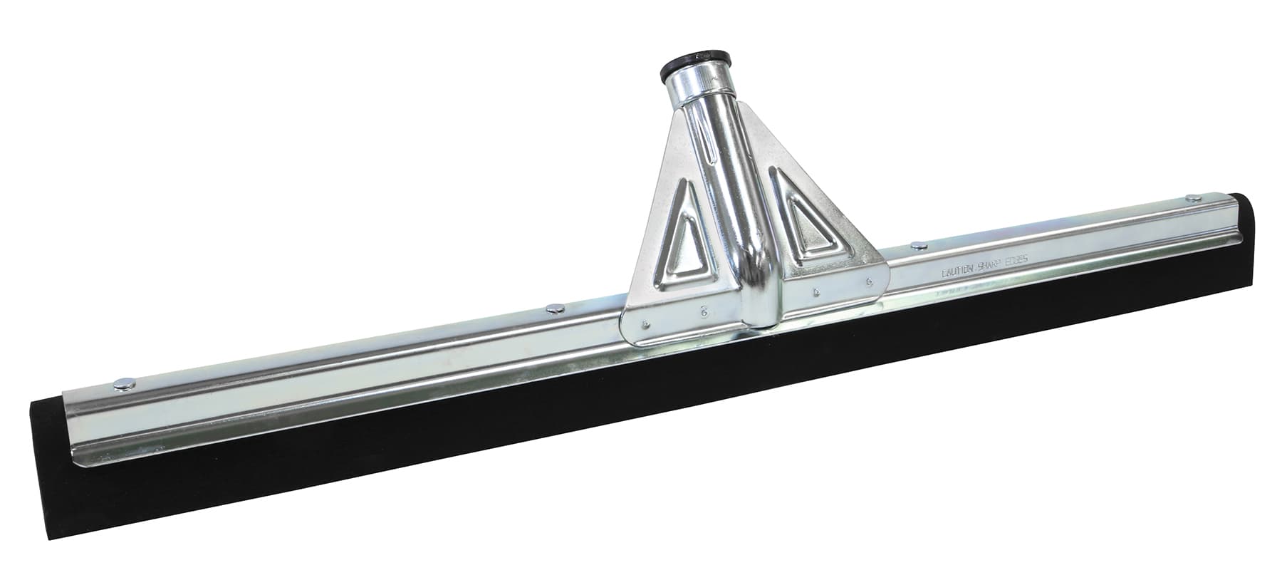 MaxiPlus® Floor Squeegee 22 IN Rubber Galvanized Steel Heavy Duty Threaded Handle Built-In Brace 1/Each