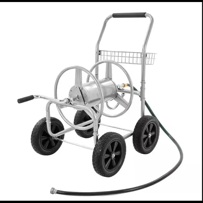 Hose Reel Cart Steel 4 Wheels Holds Up To 250 FT 1/Each