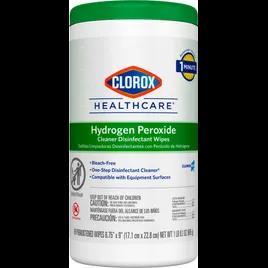 Clorox Healthcare® Hydrogen Peroxide Unscented One-Step Disinfectant Multi Surface Wipe 95 Count/Pack 6 Packs/Case