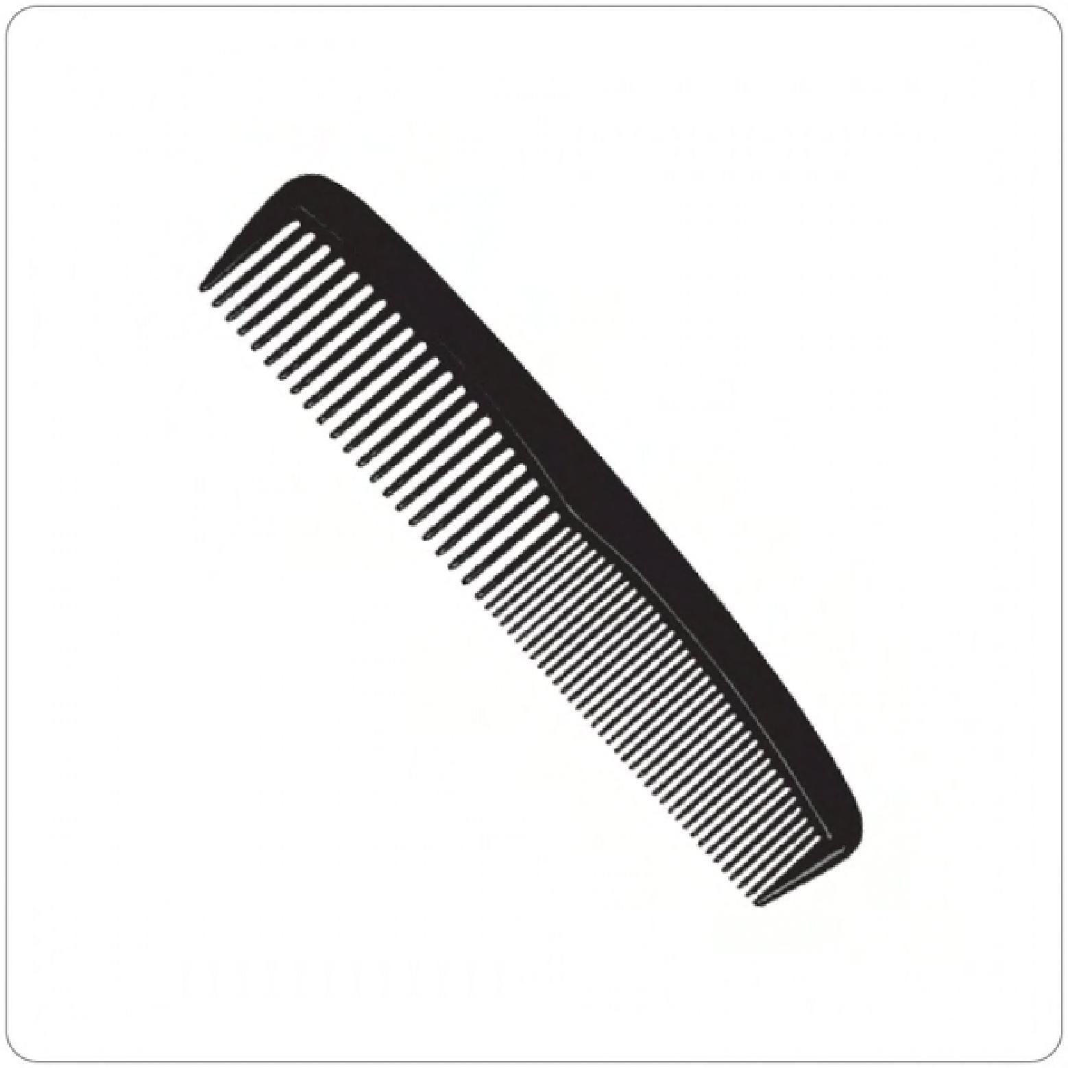 Hair Comb 5 IN Black Plastic Individually Wrapped Standard 144 Count/Case