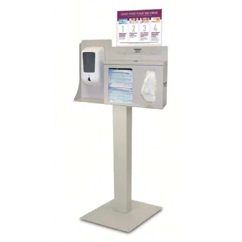 Hygiene Center Beige Plastic Touchless Landscape Sign Holder 1/Each