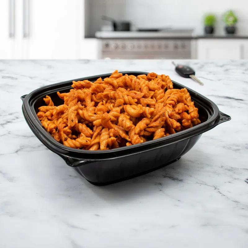 Dart® PresentaBowls Pro® Bowl 48 OZ PP Black Square 63 Count/Pack 4 Packs/Case 252 Count/Case