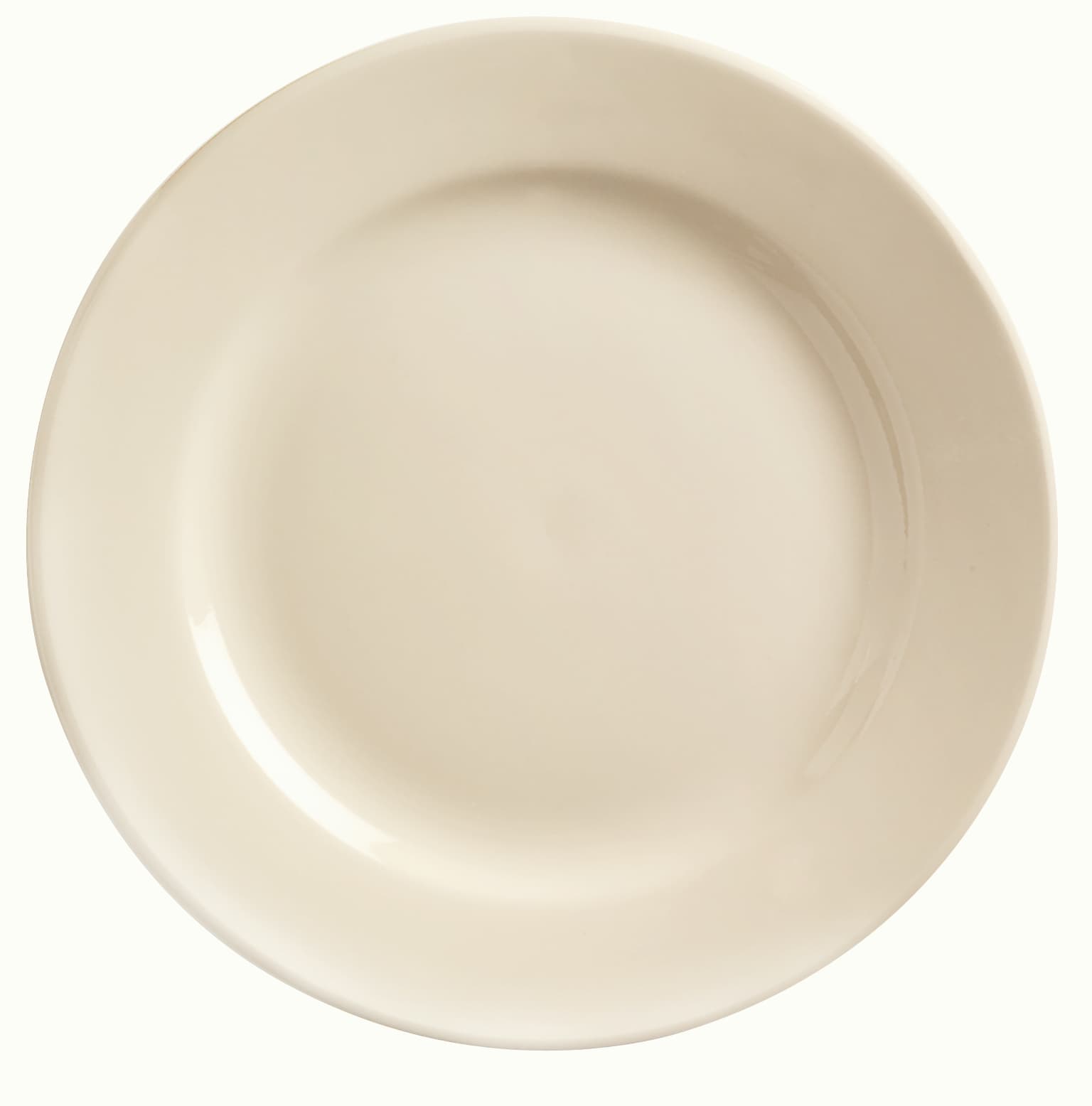 Ultima Princess Plate 12 IN Stoneware Creamy White Medium Rolled Edge 12/Case