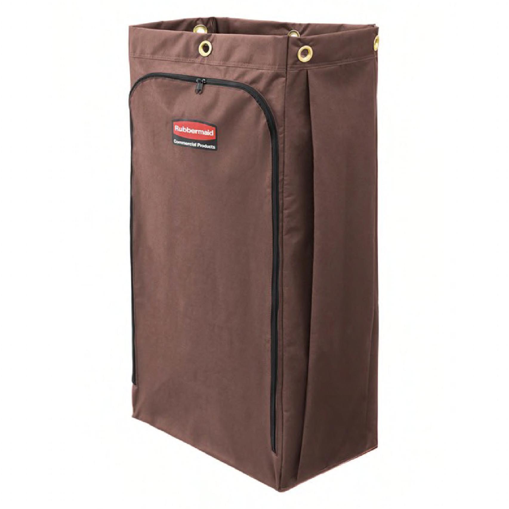 Housekeeping Cart Bag 16.80X10.50X33.00 IN 30 GAL Brown Canvas 1/Each
