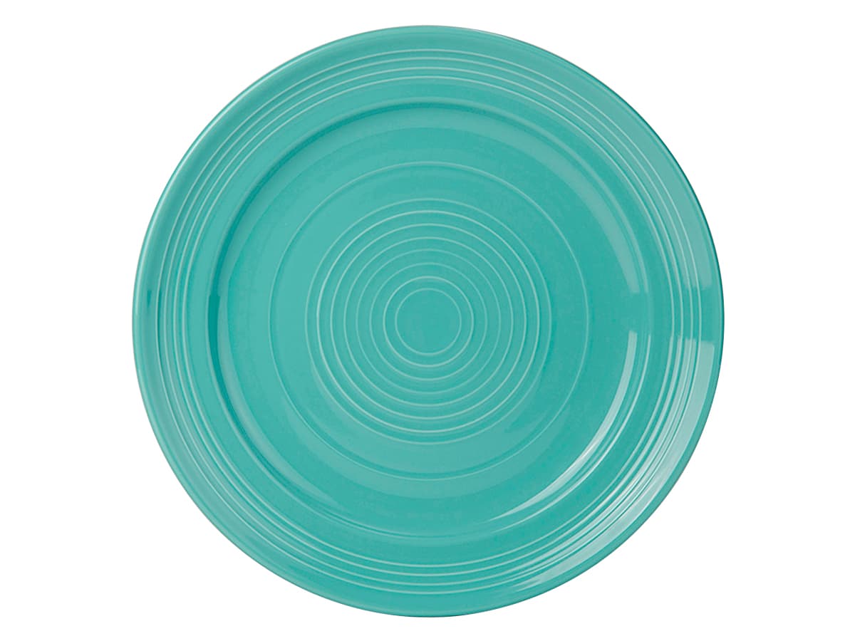 Concentrix Plate 10.5 IN China Island Blue Round Wide Rim Fully Vitrified 12/Case