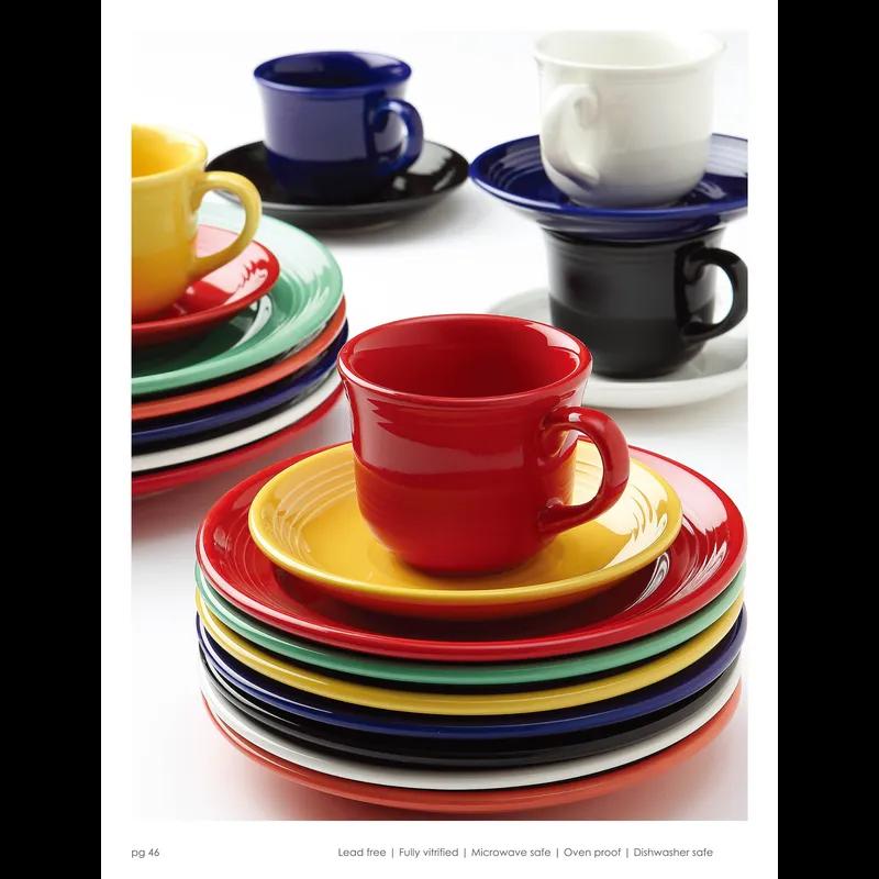 Concentrix Plate 10.5 IN China Cayenne Round Wide Rim Fully Vitrified 12/Case