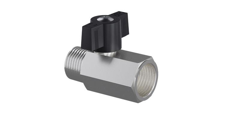 NPB Ball Valve Metal Silver 1/2IN FMB 1/Each