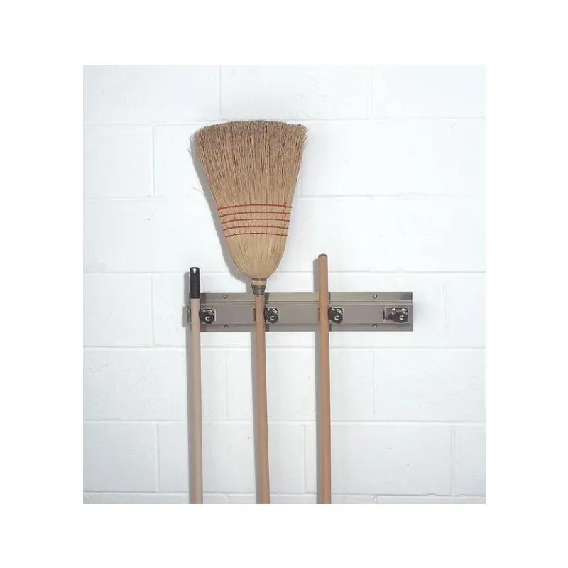 Mops & Brooms Rack 36 IN Stainless Steel 1/Each
