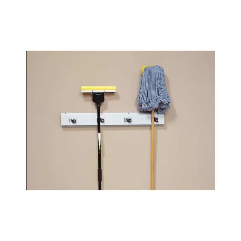 Mops & Brooms Rack 36 IN Stainless Steel 1/Each
