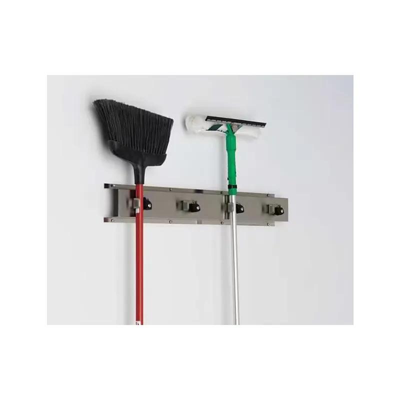 Mops & Brooms Rack 36 IN Stainless Steel 1/Each