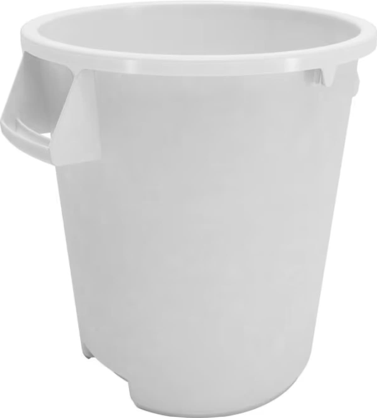 Bronco™ Trash Can 15.61X15.61X17.45 IN 10 GAL White Round LLDPE 1/Each