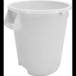 Bronco™ Trash Can 15.61X15.61X17.45 IN 10 GAL White Round LLDPE 1/Each