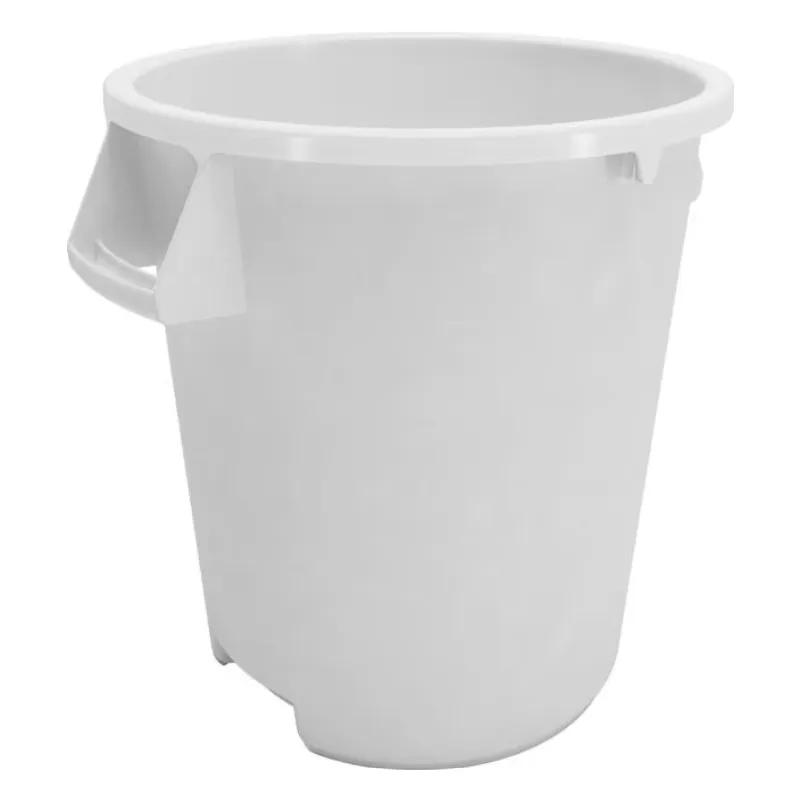 Bronco™ Trash Can 15.61X15.61X17.45 IN 10 GAL White Round LLDPE 1/Each