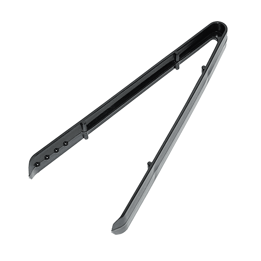 Ice Food Tongs 9 IN Plastic Black Squeeze 72/Case