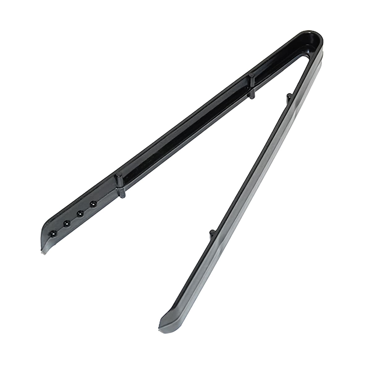 Ice Food Tongs 9 IN Plastic Black Squeeze 72/Case