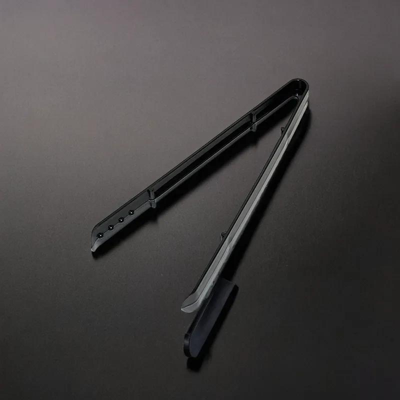 Ice Food Tongs 9 IN Plastic Black Squeeze 72/Case