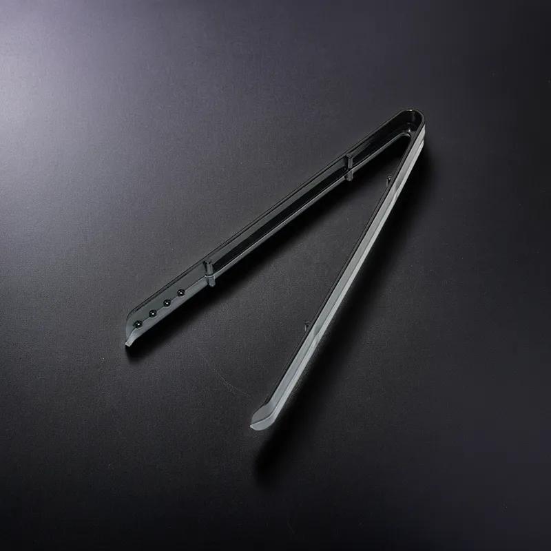 Ice Food Tongs 9 IN Plastic Black Squeeze 72/Case