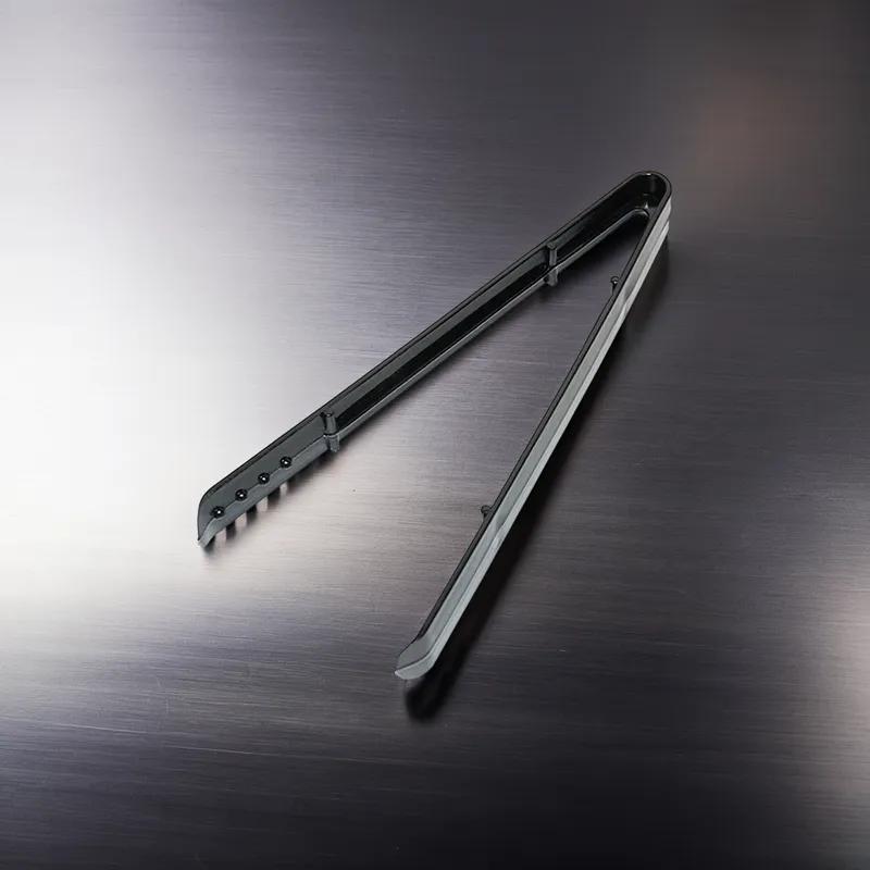 Ice Food Tongs 9 IN Plastic Black Squeeze 72/Case