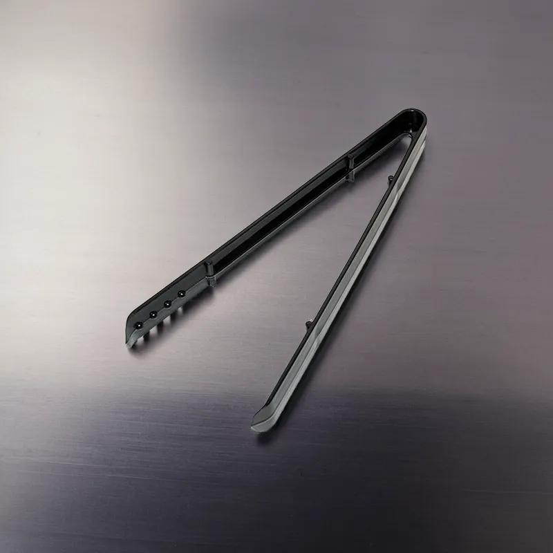 Ice Food Tongs 9 IN Plastic Black Squeeze 72/Case