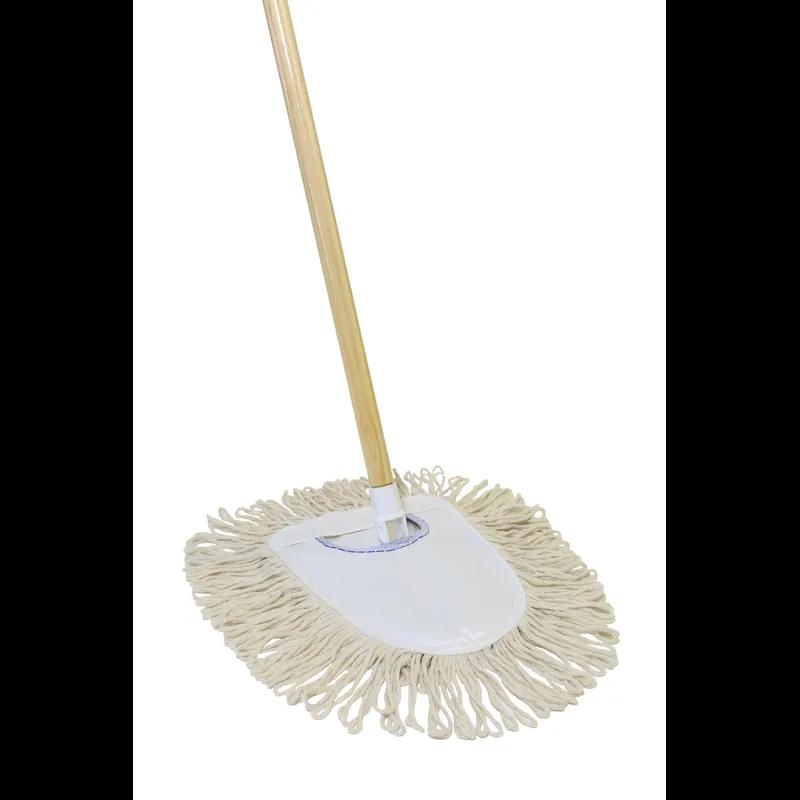 MaxiDust Dust Mop Frame & Handle 54IN Wood Metal Wire With 8.5IN Head Wedge 12/Case
