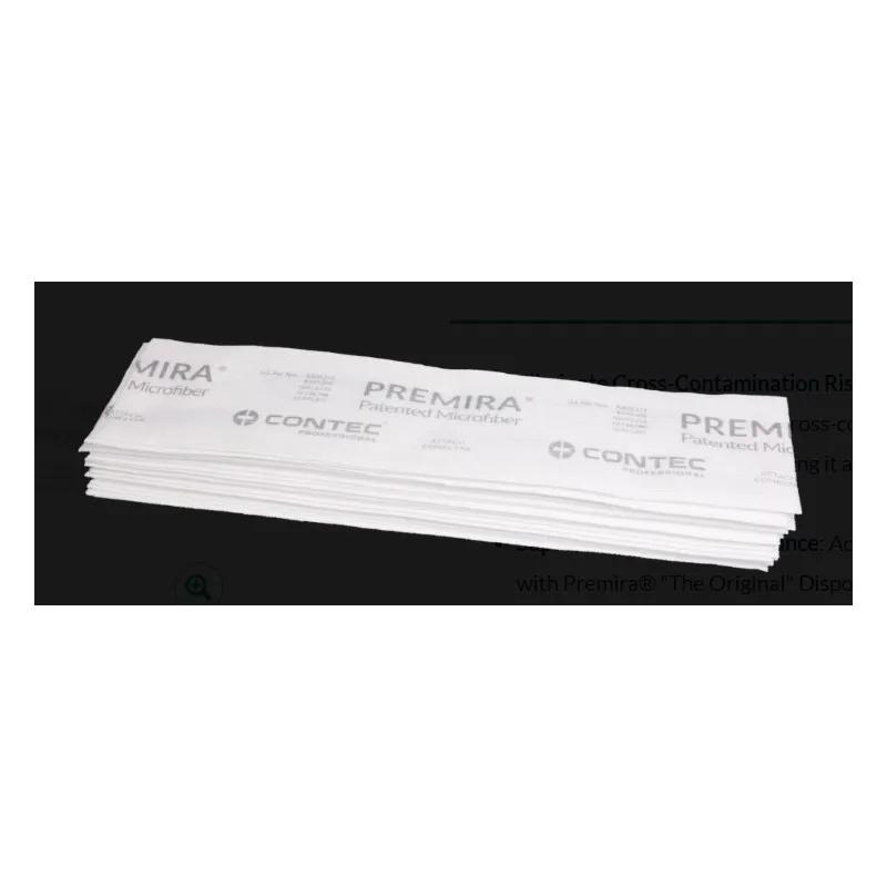 Premira® Mop Pad 5X19 IN White Microfiber High Absorbency 20 Count/Bundle 480 Count/Case