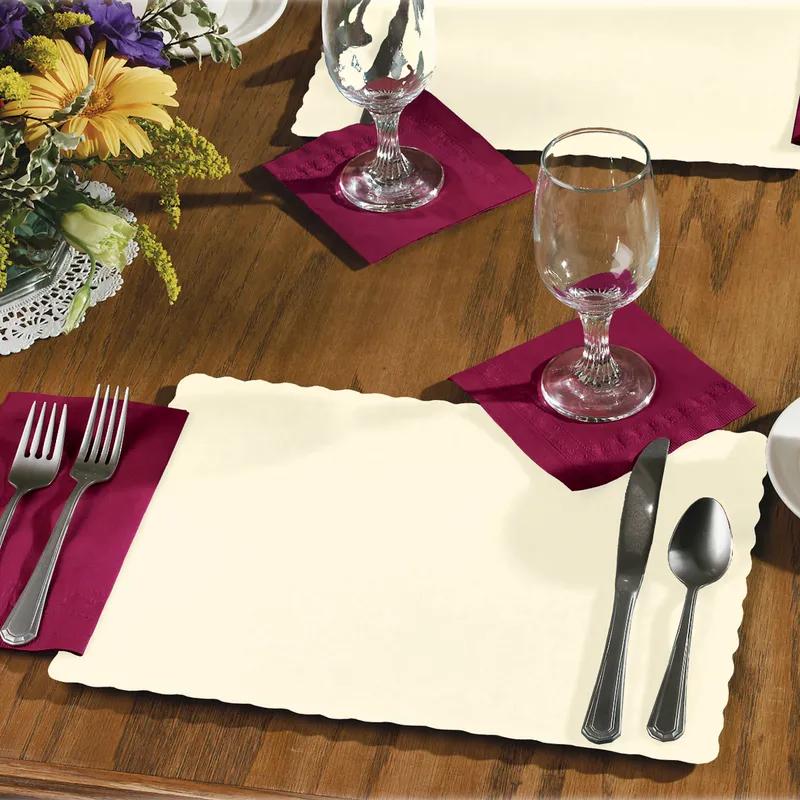Placemat 9.5X13.5 IN Ecru Rectangle Paper 1000/Case