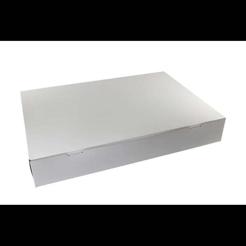 Bakery Box 28X17.75X4.875 IN Paperboard White Corner Lock 1-Piece 25/Bundle