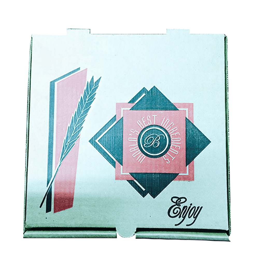 Pizza Box 16 IN Corrugated Cardboard Kraft Stock Print 50/Bundle