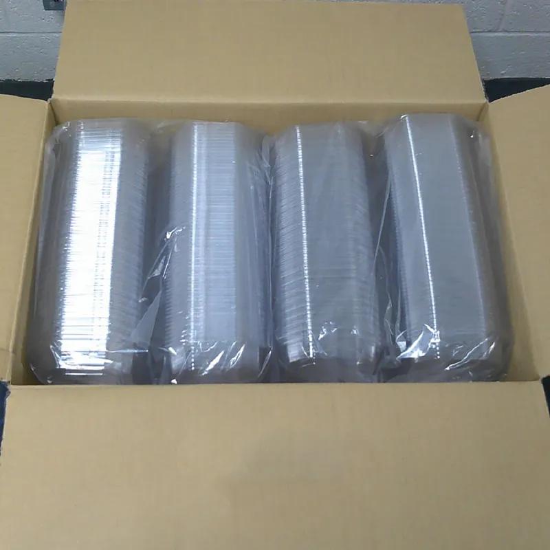 Take-Out Container Hinged With Dome Lid 5X8.46X2 IN PET Clear Deep 250/Case