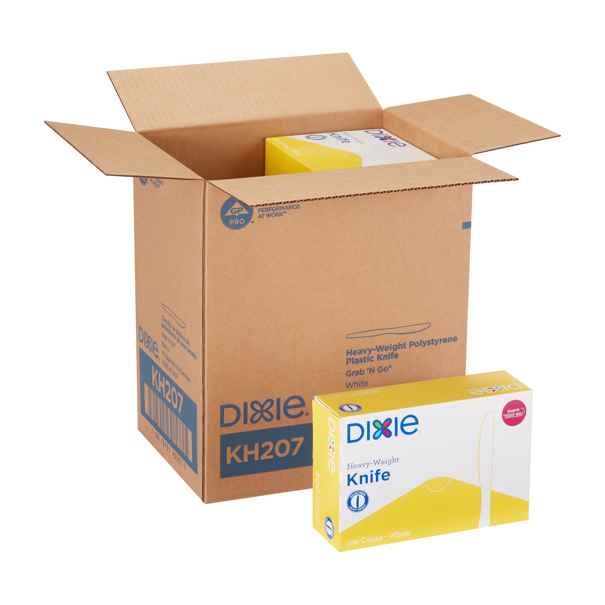 Dixie® Grab-N-Go® Knife PS White Heavyweight 1000/Case