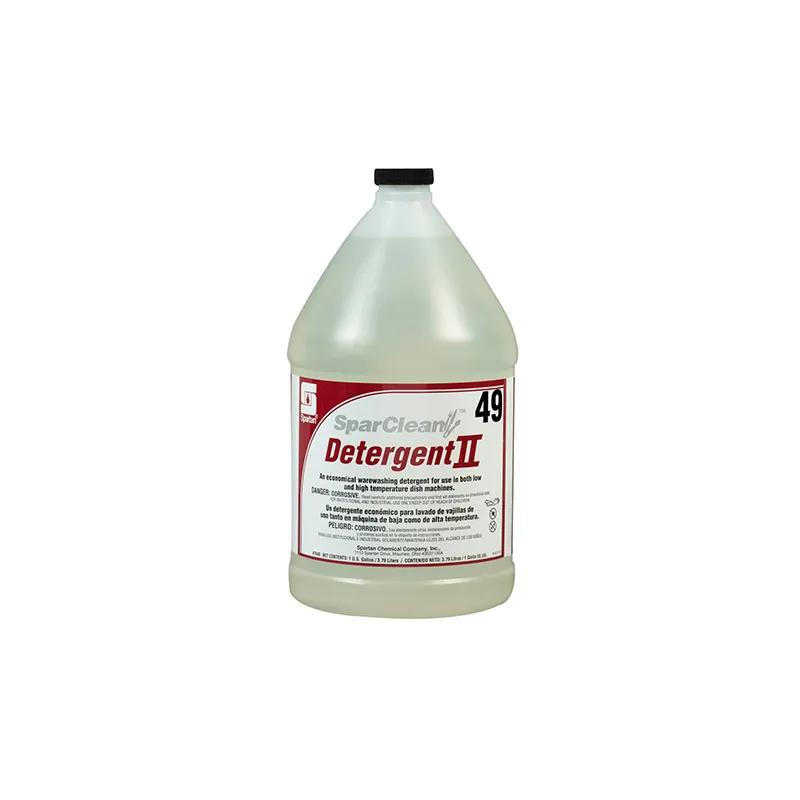 SparClean® II 49 F-Style Mild Scent Dishmachine Detergent 1 GAL No Foam Non-Chlorinated 4/Case