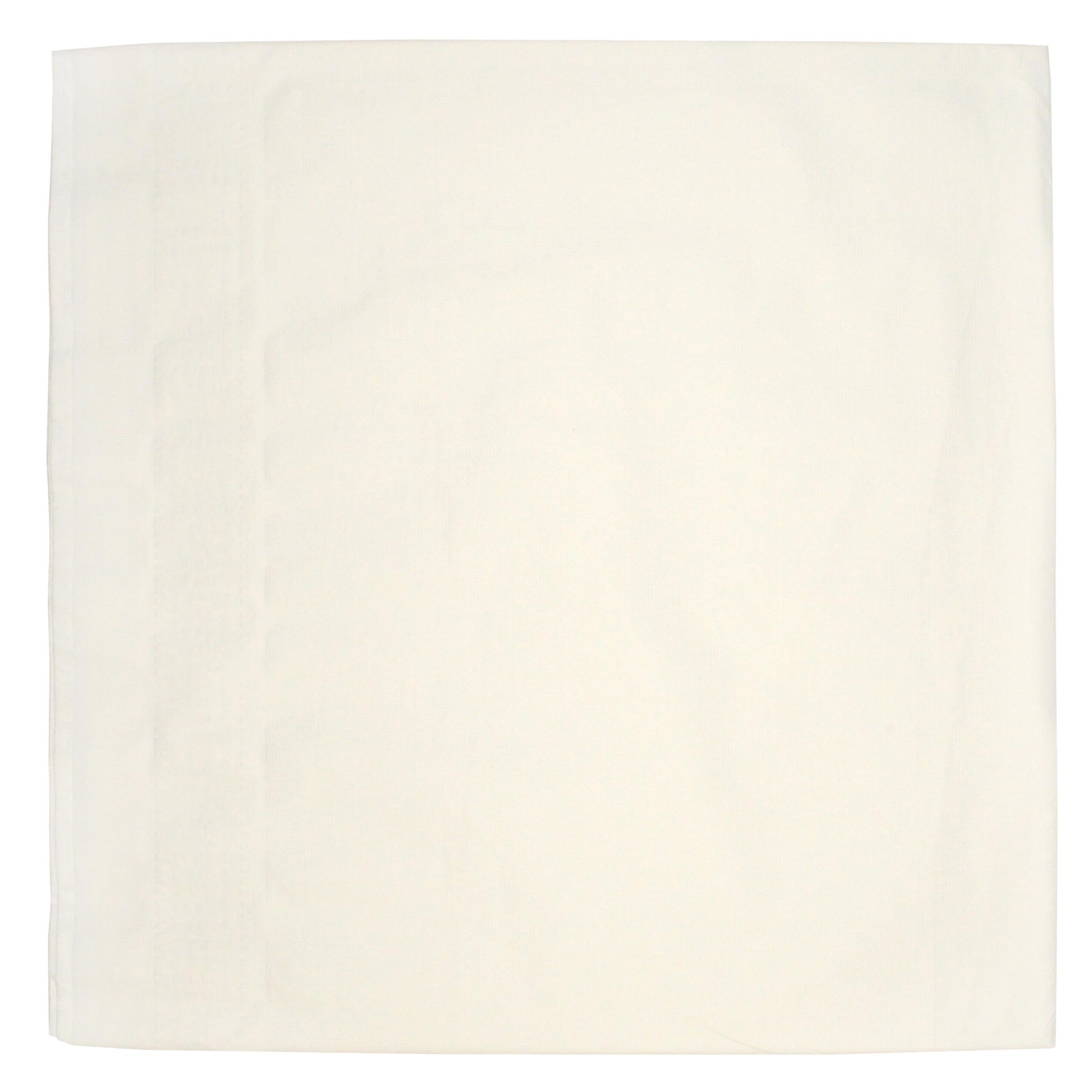 Table Cover 72X72 IN Paper Poly Blend White 25/Case
