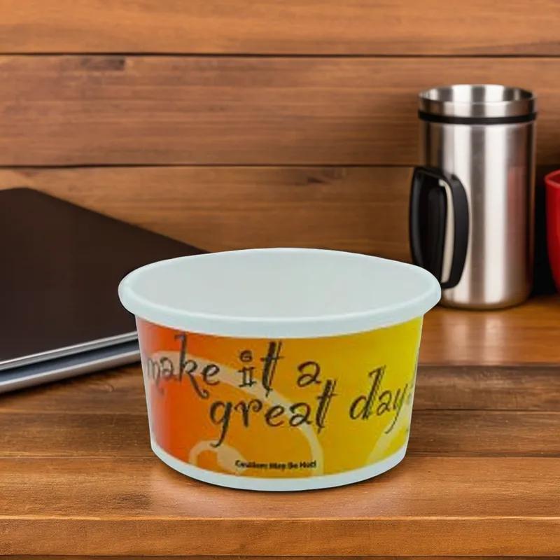 Soup Food Container Base 8 OZ Paper Great Day Round 500/Case