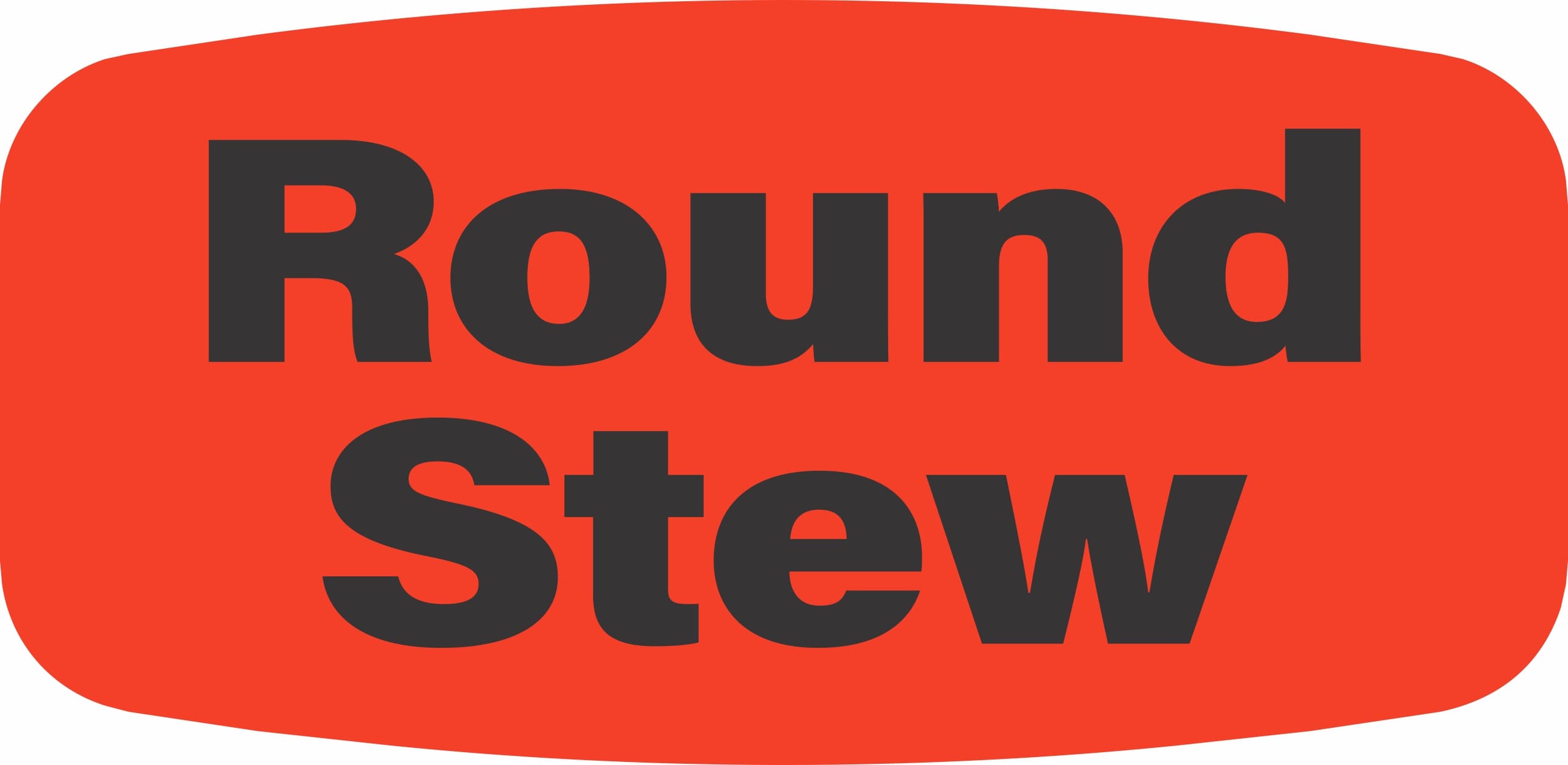 Round Stew Label Black Fluorescent Red Short Oval 1000 Count/Roll 50 Rolls/Case 50000 Count/Case