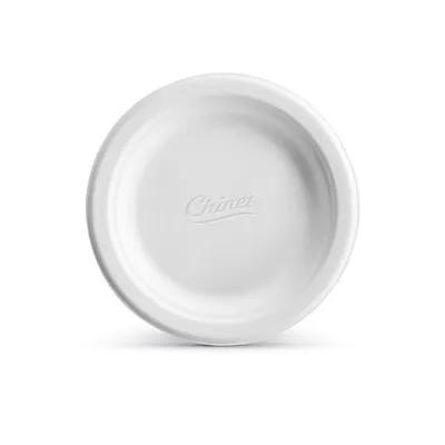 The Chinet Brand® Plate 6 IN Molded Fiber White Round 1000/Case