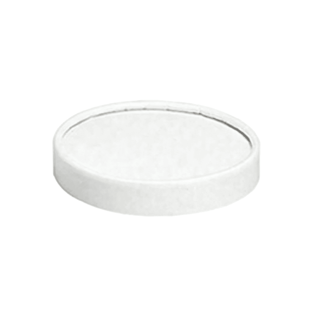 Lid Flat Poly-Coated Paper For Container Vented 500/Case